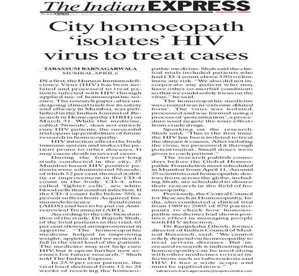 Indian Express Homeopathy